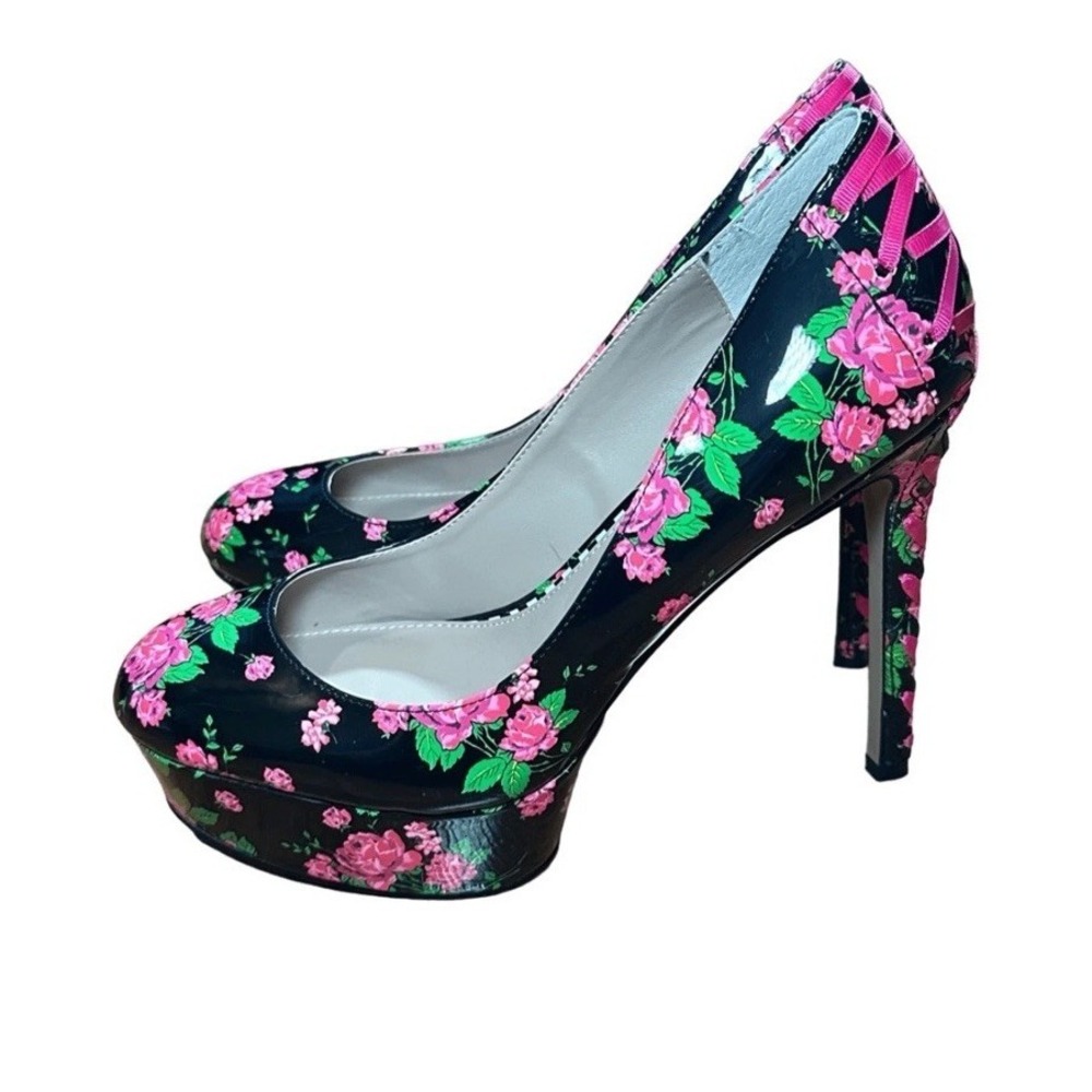 Betsey Johnson Bonnee Citron Platform High Heels Women's Size 7.5 Cottagecore